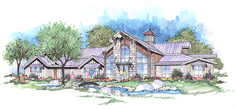 A rendering of the Stage4Hope Retreat and Wellness Center.